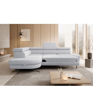 Narożnik OTIS L Lewostronny Regulowane Zagłówki wolnostojący tkanina AURORA 15 WERSAL