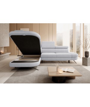 Narożnik OTIS L Lewostronny Regulowane Zagłówki wolnostojący tkanina AURORA 15 WERSAL