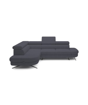 Narożnik OTIS L Lewostronny Regulowane Zagłówki wolnostojący tkanina AURORA 19 WERSAL