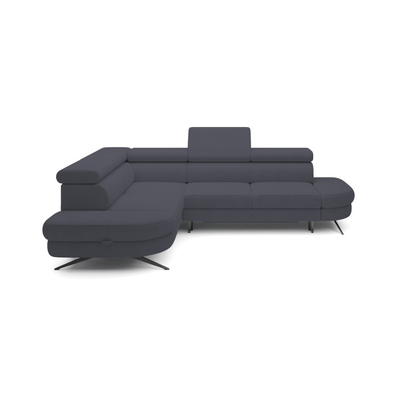 Narożnik OTIS L Lewostronny Regulowane Zagłówki wolnostojący tkanina AURORA 19 WERSAL