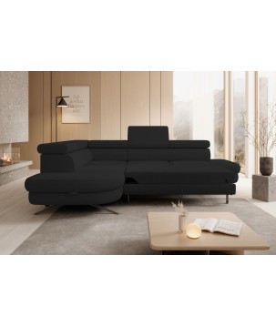 Narożnik OTIS L Lewostronny Regulowane Zagłówki wolnostojący tkanina AURORA 20 WERSAL