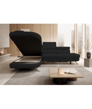 Narożnik OTIS L Lewostronny Regulowane Zagłówki wolnostojący tkanina AURORA 20 WERSAL