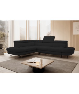 Narożnik OTIS L Lewostronny Regulowane Zagłówki wolnostojący tkanina AURORA 20 WERSAL