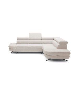 Narożnik OTIS L Prawostronny Regulowane Zagłówki wolnostojący tkanina AURORA 02 WERSAL