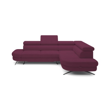 Narożnik OTIS L Prawostronny Regulowane Zagłówki wolnostojący tkanina AURORA 09 WERSAL