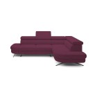 Narożnik OTIS L Prawostronny Regulowane Zagłówki wolnostojący tkanina AURORA 09 WERSAL