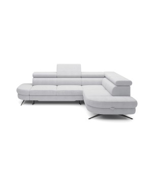 Narożnik OTIS L Prawostronny Regulowane Zagłówki wolnostojący tkanina AURORA 15 WERSAL