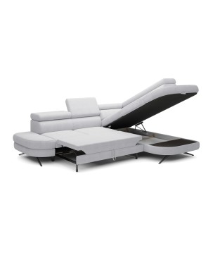 Narożnik OTIS L Prawostronny Regulowane Zagłówki wolnostojący tkanina AURORA 15 WERSAL