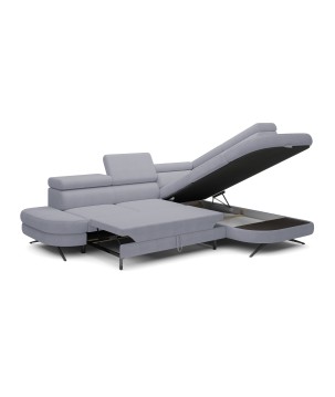 Narożnik OTIS L Prawostronny Regulowane Zagłówki wolnostojący tkanina AURORA 16 WERSAL