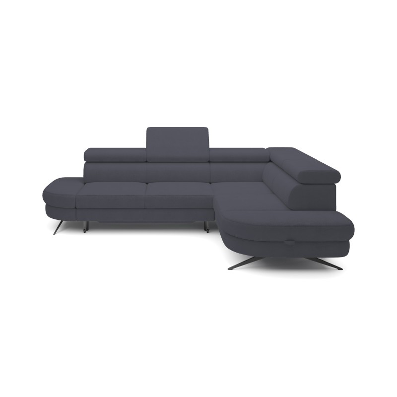 Narożnik OTIS L Prawostronny Regulowane Zagłówki wolnostojący tkanina AURORA 19 WERSAL