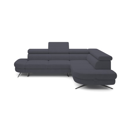 Narożnik OTIS L Prawostronny Regulowane Zagłówki wolnostojący tkanina AURORA 19 WERSAL