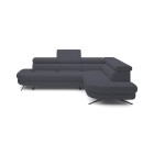 Narożnik OTIS L Prawostronny Regulowane Zagłówki wolnostojący tkanina AURORA 19 WERSAL