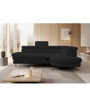 Narożnik OTIS L Prawostronny Regulowane Zagłówki wolnostojący tkanina AURORA 20 WERSAL