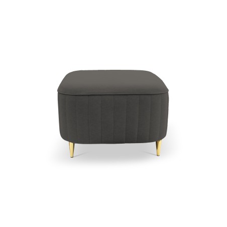 Pufa LAREN w kolorze szarym w tkaninie CASTEL 93