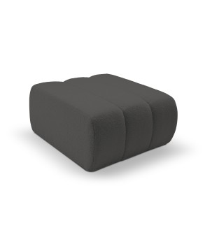 Pufa BALOO w kolorze ciemnej szarości w tkaninie LAMBI 12