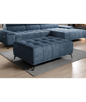 Pufa PALLADIO w kolorze NIEBIESKIM w tkaninie PALLADIUM WERSAL