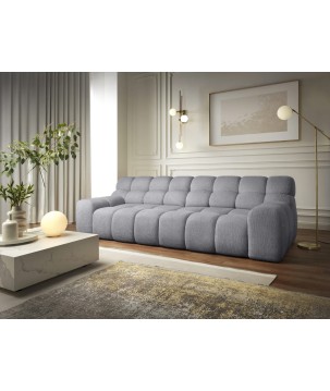 Sofa Kanapa CAMPILE 4 osobowa z elektryczną regulacją siedziska wolnostojąca w tkaninie EDEN 18 WERSAL