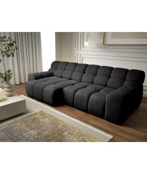 Sofa Kanapa CAMPILE 4 osobowa z elektryczną regulacją siedziska wolnostojąca w tkaninie EDEN 21 WERSAL