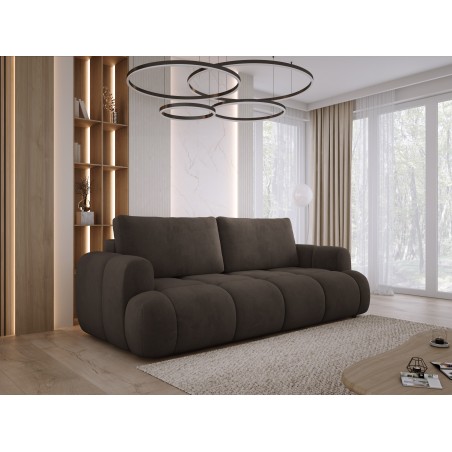 Sofa Kanapa BOMO 3 osobowa z funkcją spania i pojemnikiem w tkaninie SALVADOR 04 WERSAL