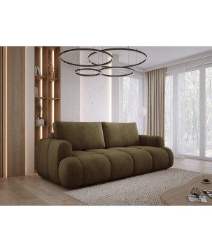 Sofa Kanapa BOMO 3 osobowa z funkcją spania i pojemnikiem w tkaninie SALVADOR 10 WERSAL