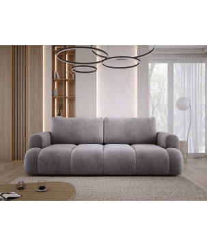 Sofa Kanapa BOMO 3 osobowa z funkcją spania i pojemnikiem w tkaninie SALVADOR 14 WERSAL