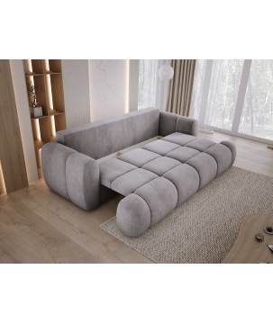 Sofa Kanapa BOMO 3 osobowa z funkcją spania i pojemnikiem w tkaninie SALVADOR 14 WERSAL