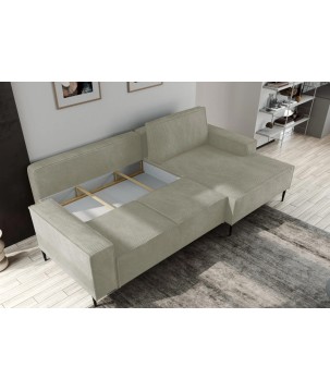 Narożnik MATANO układ L Lewostronny z funkcją spania i pojemnikiem w tkaninie POSO WERSAL