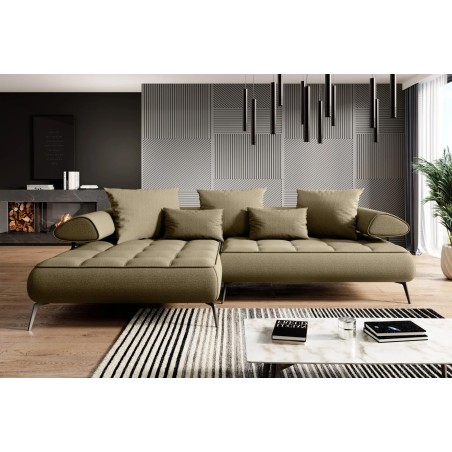 Narożnik SELEDO S układ L Lewostronny z funkcją elektrycznej regulacji głebokości siedziska WERSAL