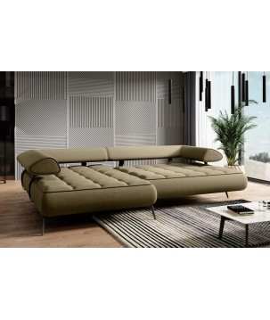 Narożnik SELEDO S układ L Lewostronny z funkcją elektrycznej regulacji głebokości siedziska WERSAL