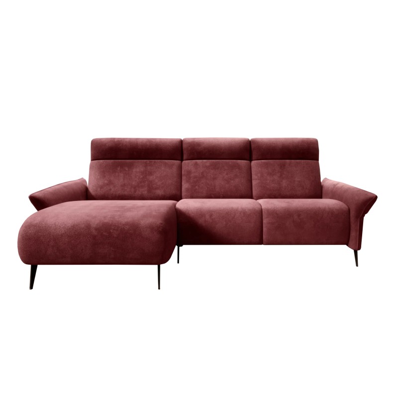 Narożnik STELVIO S układ L Lewostronny z funkcją elektrycznej regulacji głebokości siedziska i oparcia WERSAL