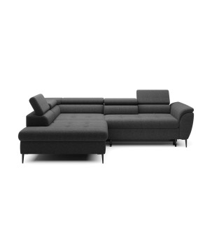 Narożnik TEMPO Lewostronny w układzie L z funkcją spania i pojemnikiem WERSAL