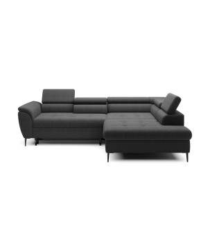 Narożnik TEMPO Prawostronny w układzie L z funkcją spania i pojemnikiem WERSAL