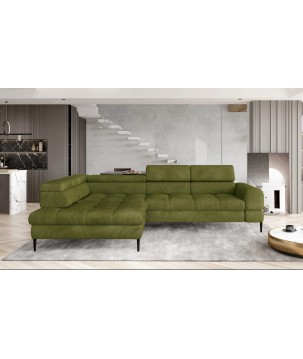 Narożnik VOSS L układ L Lewostronny z funkcją spania i pojemnikiem WERSAL