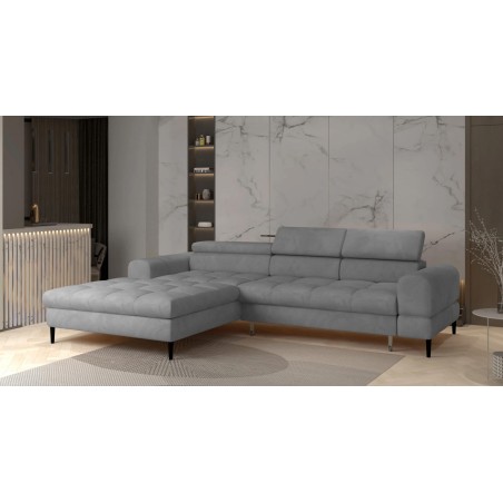 Narożnik VOSS S układ L Lewostronny z funkcją spania i pojemnikiem WERSAL