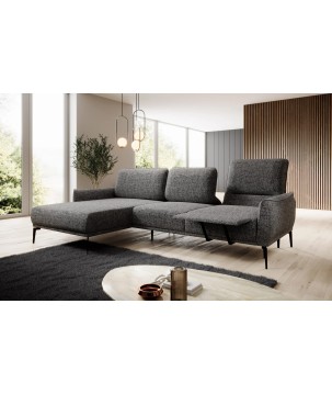 Narożnik STORM S układ L Lewostronny z funkcją regulacji oparcia i wysuwu podnóżka WERSAL