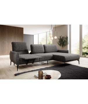 Narożnik STORM S układ L Prawostronny z funkcją regulacji oparcia i wysuwu podnóżka WERSAL