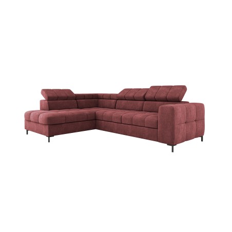 Narożnik PABLOS układ L strona Lewa w tkaninie VOGUE 08 regulowane zagłówki z funkcją spania