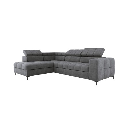 Narożnik PABLOS układ L strona Prawa w tkaninie VOGUE 14 regulowane zagłówki z funkcją spania