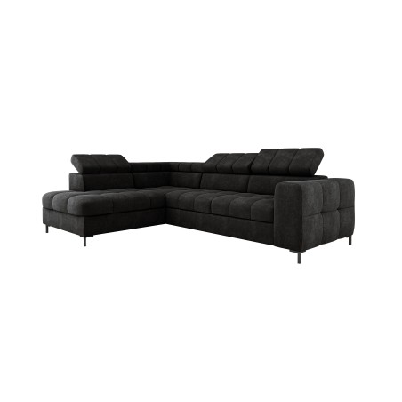 Narożnik PABLOS układ L strona Prawa w tkaninie VOGUE 18 regulowane zagłówki z funkcją spania