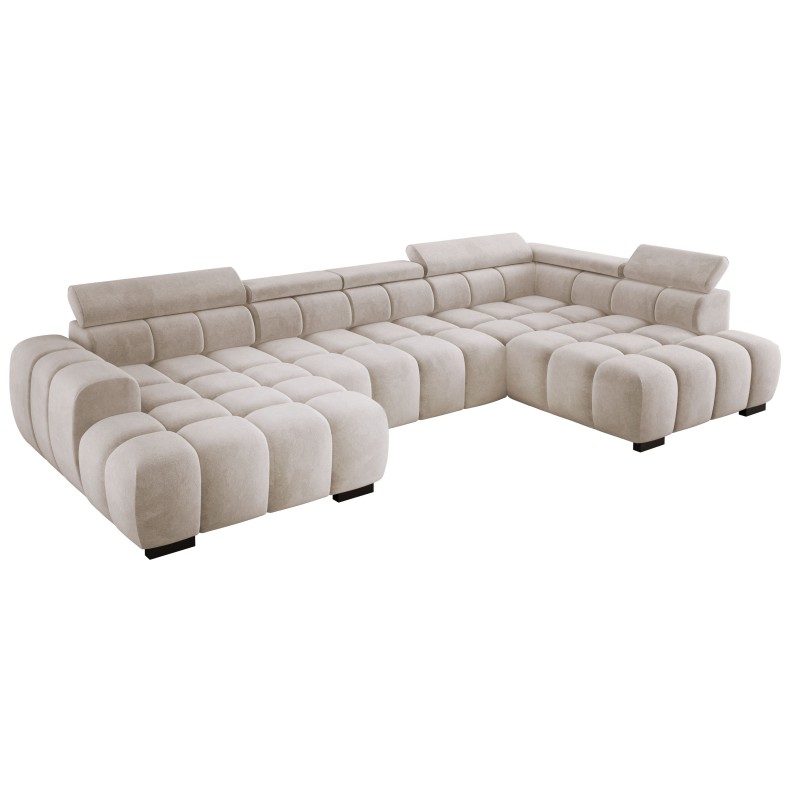 Narożnik BULL XL Prawostronny z elektryczną funkcją regulacji tkanina Salvador 01 Beżowy WERSAL