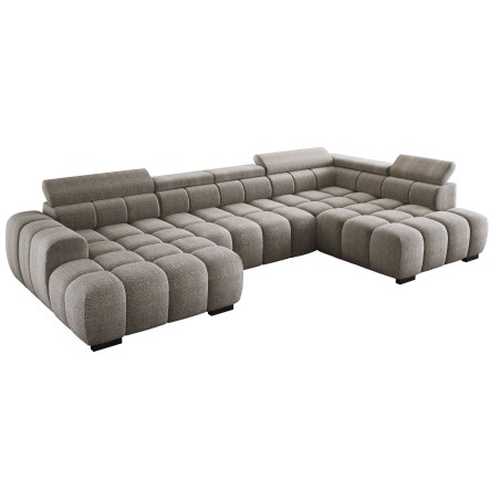 Narożnik BULL XL Prawostronny z elektryczną funkcją regulacji tkanina Eden 07 Jasnoszary WERSAL