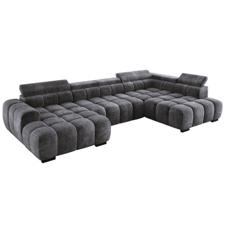 Narożnik BULL XL Prawostronny z elektryczną funkcją regulacji tkanina Eden 20 Szary WERSAL