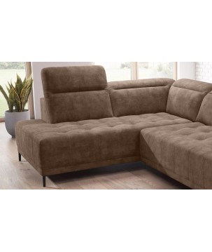 Narożnik FOCUS L z elektryczną regulacją siedziska Lewostronny w tkaninie w tkaninie SALVADOR 03 WERSAL