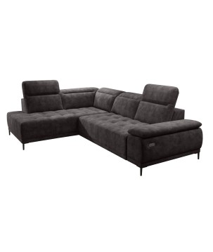 Narożnik FOCUS L z elektryczną regulacją siedziska Lewostronny w tkaninie w tkaninie SALVADOR 04 WERSAL