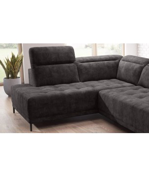 Narożnik FOCUS L z elektryczną regulacją siedziska Lewostronny w tkaninie w tkaninie SALVADOR 04 WERSAL