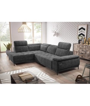 Narożnik FOCUS L z elektryczną regulacją siedziska Lewostronny w tkaninie w tkaninie SALVADOR 15 WERSAL