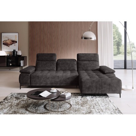 Narożnik FOCUS S Mini z elektryczną regulacją siedziska Prawostronny w tkaninie w tkaninie SALVADOR 04 WERSAL