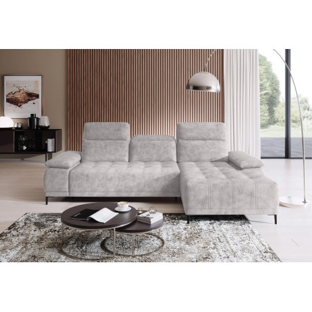 Narożnik FOCUS S Mini z elektryczną regulacją siedziska Prawostronny w tkaninie w tkaninie SALVADOR 13 WERSAL