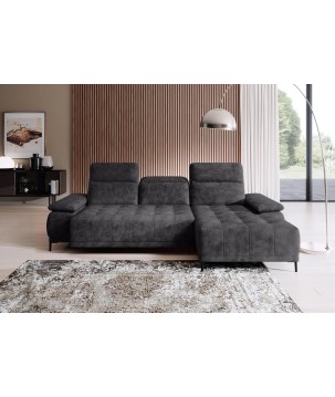 Narożnik FOCUS S Mini z elektryczną regulacją siedziska Prawostronny w tkaninie w tkaninie SALVADOR 15 WERSAL