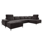 Narożnik FOCUS XL z elektryczną regulacją siedziska Prawostronny w tkaninie w tkaninie SALVADOR 04 WERSAL